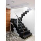 escada de granito preto preço Vila Marisa Mazzei