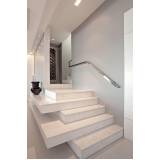 escada de mármore branco preço Piracicaba