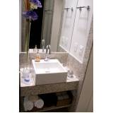 lavatório em mármore silestone Pedreira